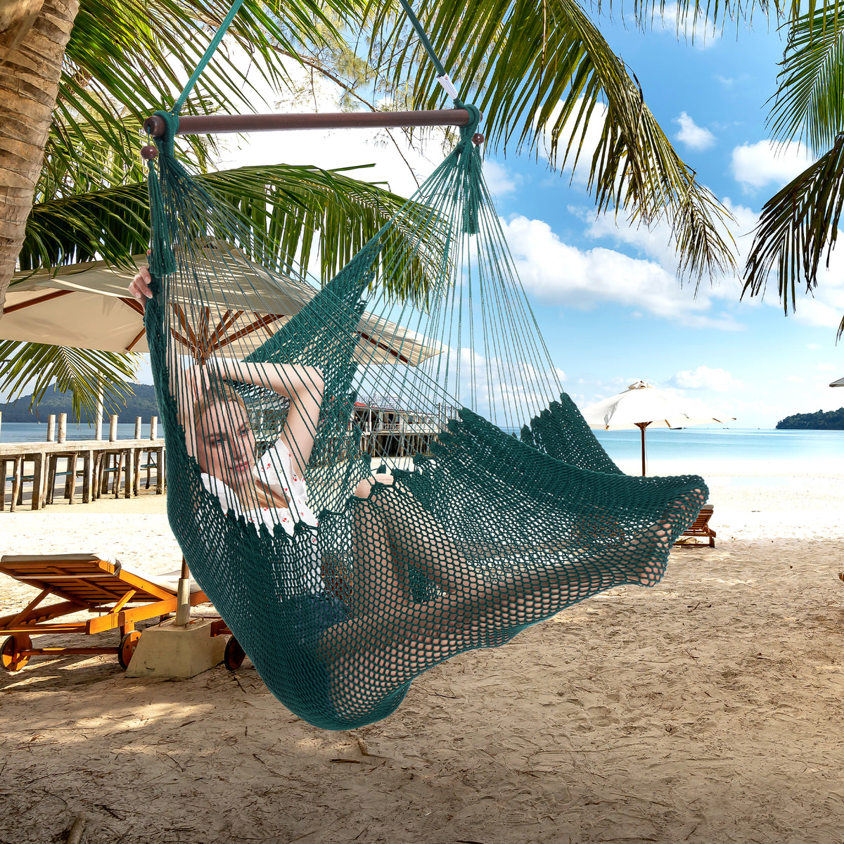 Green Large Caribbean Hammock Chair | Caribbean Hammocks