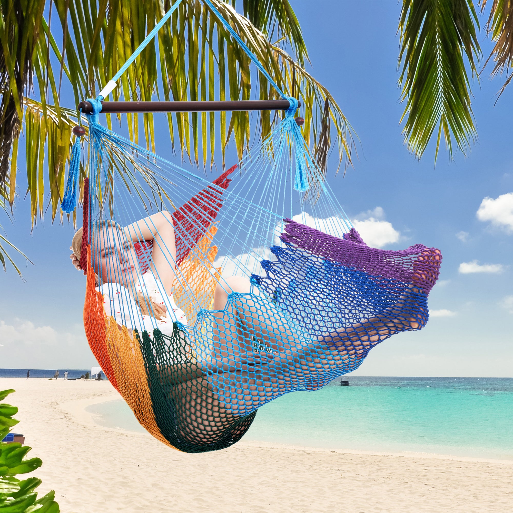 Rainbow Caribbean Hammock Chair: Buy Now