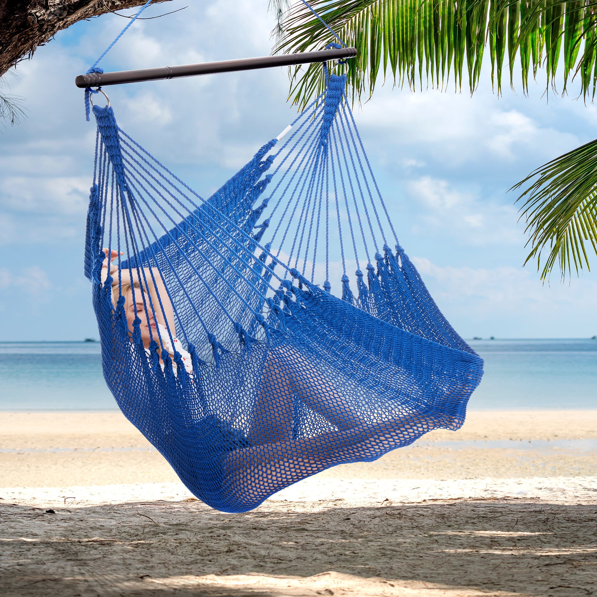 Jumbo Caribbean Hammock Chair - Dark Blue – Caribbean Hammocks
